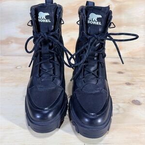 Sorel Brex Waterproof Bootie In Black Black